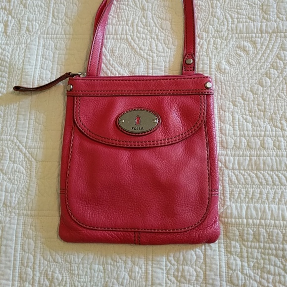 Fossil Handbags - Vintage Fossil Crossbody pink purse
